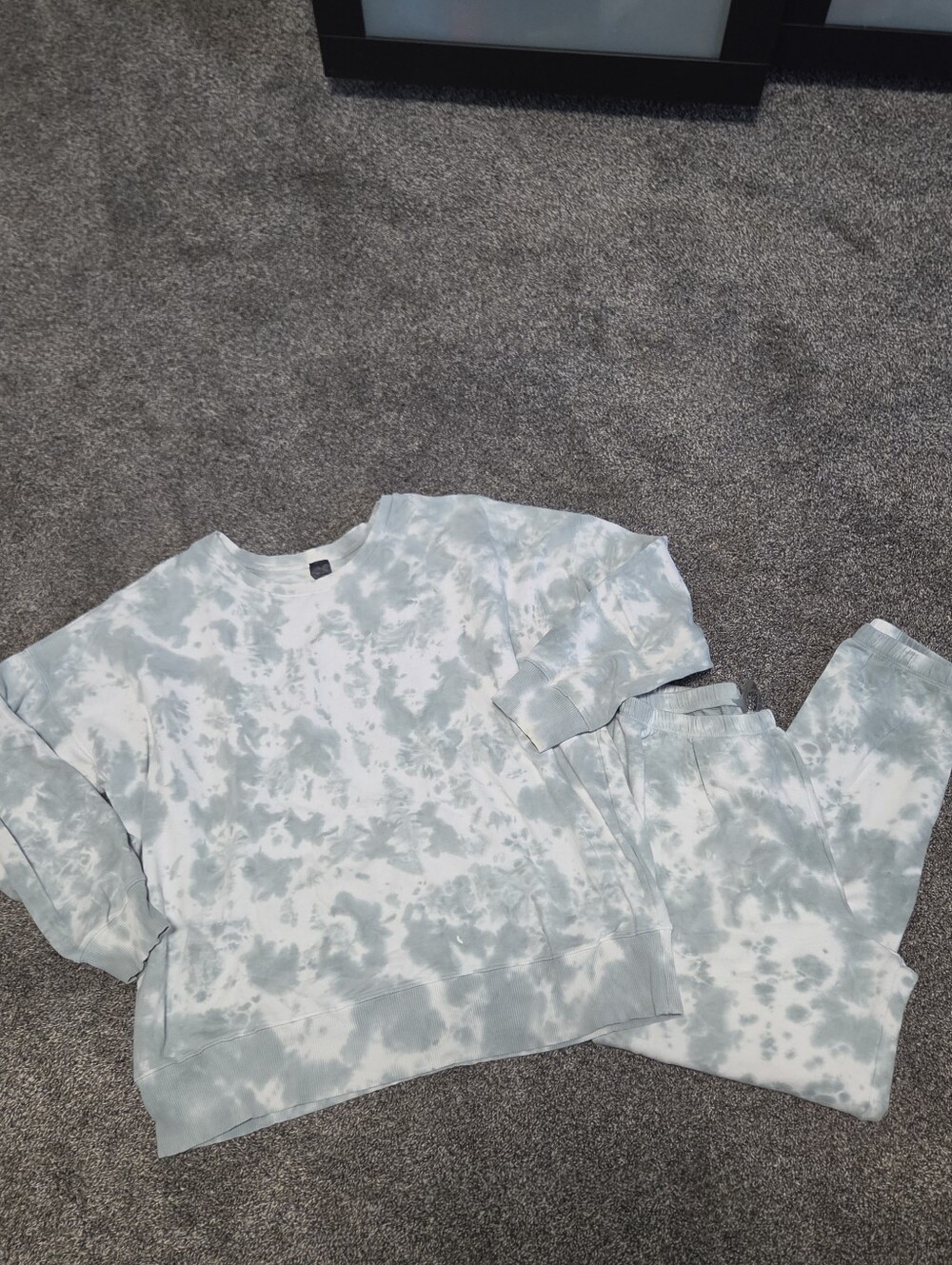 AR-33 Sage Cloud Tie Dye Sweatshirt sweatpants sweatsuit L